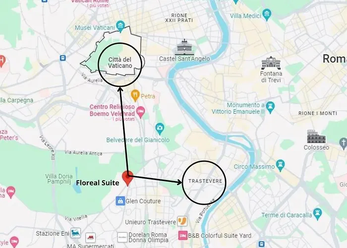 Vaticano/trastevere Floreal Апартаменты *